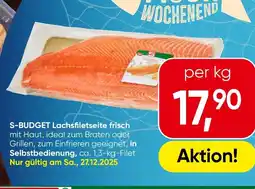 Spar S-BUDGET Lachsfiletseite frisch Angebot