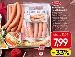 Spar Frankfurter aus Österreich, knackiges Angebot