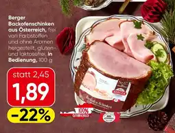 Spar Berger Backofenschinken aus Österreich Angebot