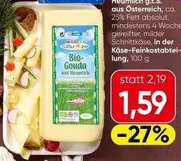 Spar Bio Gouda aus Heumilch g.t.S. aus Österreich, ca. Angebot