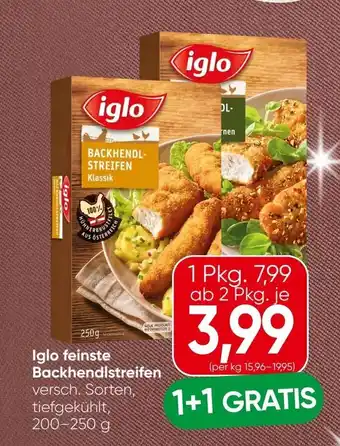Spar iglo Backhendlstreifen Angebot