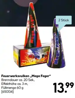 Hellweg Feuerwerksvulkan Mega Feger Angebot