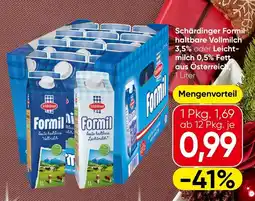 Spar Schärdinger Formil haltbare Vollmilch 3,5% Angebot