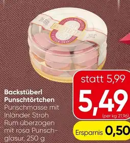 Spar Backstüberl Punschtörtchen Angebot