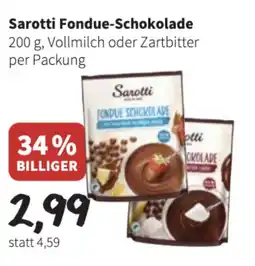 Der Grissemann Sarotti Fondue-Schokolade Angebot