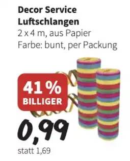 Der Grissemann Decor Service Luftschlangen Angebot