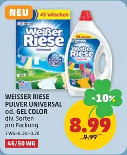 PENNY Weisser riese pulver universal od. gel color Angebot