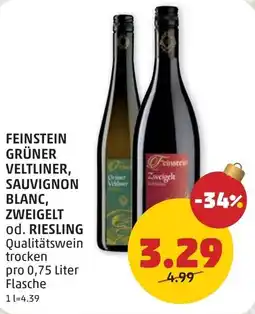 PENNY Feinstein grüner veltliner, sauvignon blanc, zweigelt od. riesling Angebot