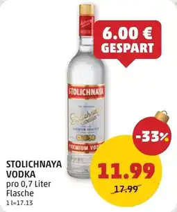 PENNY Stolichnaya vodka Angebot
