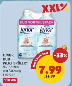 PENNY Lenor duo weichspüler Angebot
