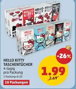 PENNY Hello kitty taschentücher Angebot