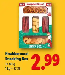 Lidl Knabbernossi Snacking Box Angebot