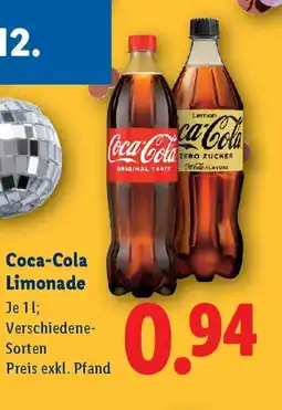Lidl Coca-Cola Limonade Angebot