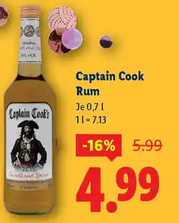 Lidl Captain Cook Rum Angebot