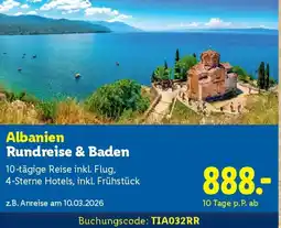Lidl Albanien Rundreise & Baden Angebot