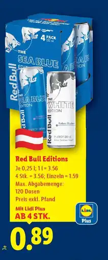 Lidl Red Bull Editions Angebot