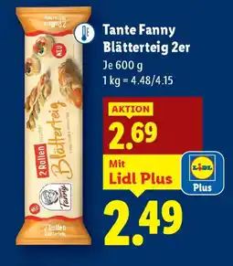 Lidl Tante Fanny Blätterteig Angebot