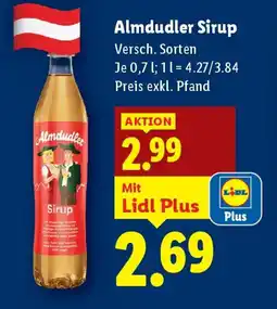 Lidl Almdudler Sirup Angebot