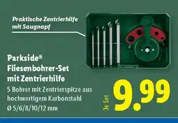 Lidl Parkside Fliesenbohrer-Set mit Zentrierhilfe Angebot