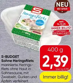 Spar S-BUDGET Sahne Heringsfilets Angebot