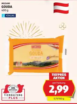 Hofer Milsani gouda Angebot