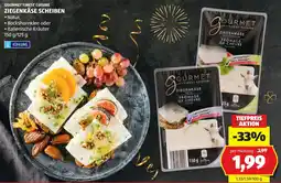 Hofer Gourmet finest cuisine ziegenkäse scheiben Angebot