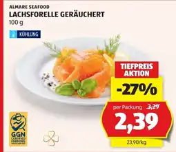 Hofer Almare seafood lachsforelle geräuchert Angebot