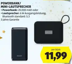 Hofer Powerbank/ mini-lautsprecher Angebot