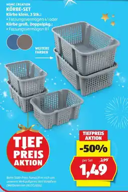 Hofer Home creation körbe-set körbe klein Angebot