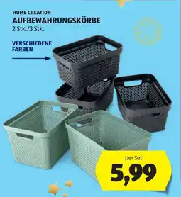 Hofer Home creation aufbewahrungskörbe Angebot
