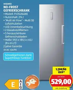 Hofer Hisense no-frost gefrierschrank Angebot