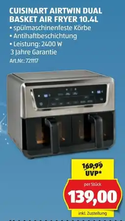 Hofer Cuisinart airtwin dual basket air fryer 10.4l Angebot