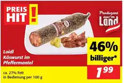 Nah&Frisch Loidl Käswurst im Pfeffermantel Angebot