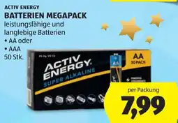 Hofer Activ energy batterien megapack Angebot