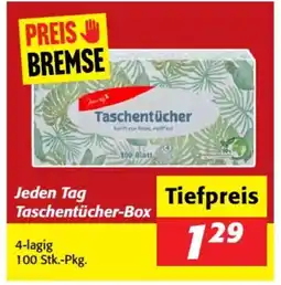 Nah&Frisch Jeden Tag Taschentücher-Box Angebot
