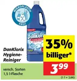 Nah&Frisch DanKlorix Hygiene- Reiniger Angebot