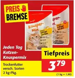 Nah&Frisch Jeden Tag Katzen- Knuspermix Angebot