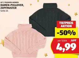 Hofer Damen-pullover, zopfmuster Angebot