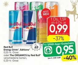 SPAR Gourmet Red bull energy drink, editions oder the organics by red bull Angebot