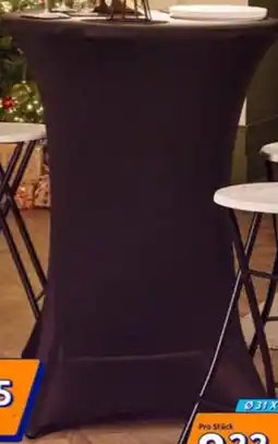 Action Stehtischhusse Auch in Weiß Angebot