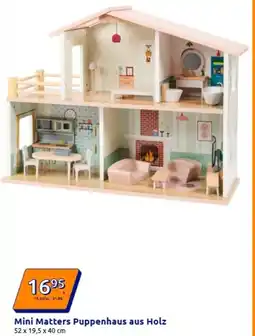 Action Mini Matters Puppenhaus aus Holz Angebot
