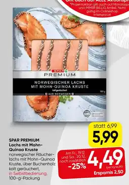 SPAR Gourmet Spar premium lachs mit mohn- quinoa kruste Angebot