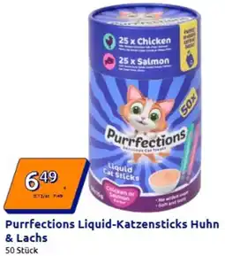 Action Purrfections Liquid-Katzensticks Huhn & Lachs Angebot