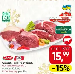 SPAR Gourmet Gulasch oder Kochfleisch Angebot