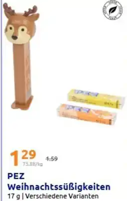 Action PEZ Weihnachtssüßigkeiten Angebot