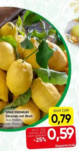 SPAR Gourmet Spar premium zitronen mit blatt Angebot