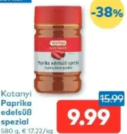 T&G Kotanyi Paprika edelsüß spezial Angebot