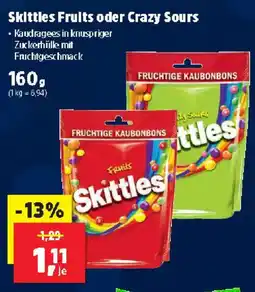 Thomas Philipps Skittles Fruits oder Crazy Sours Angebot