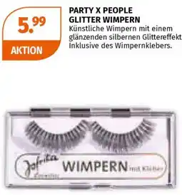 Müller Party x people glitter wimpern Angebot