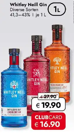 Travel FREE Whitley Neill Gin Angebot